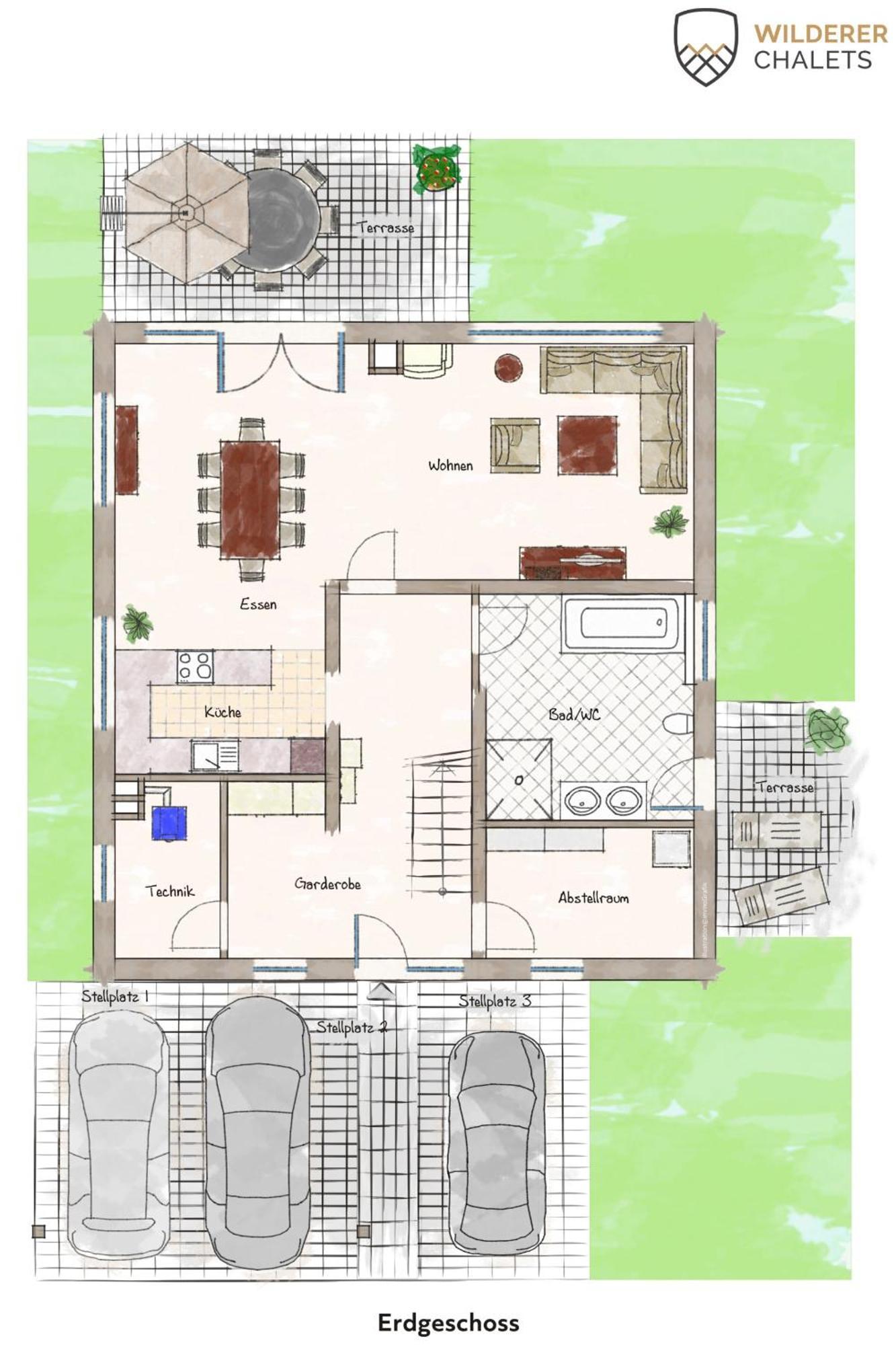Wilderer Chalets 2-4 Personen Лойташ Екстериор снимка